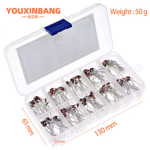 Kit assorti de 200 diodes Zener 1W (10 valeurs : 1N4728, 1N4729, 1N4730, 1N4731, 1N4732, 1N4733, 1N4734, <span class=keywords><strong>1N4735</strong></span>, 1N4736, 1N4737) - Product Image 2