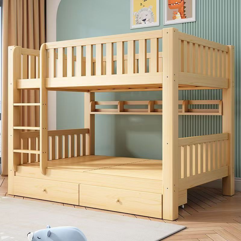 Solid Wood Bunk Bed for Small