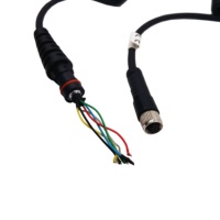 Câble de microphone haut-parleur blindé tressé 6 conducteurs de haute qualité avec connecteurs aéronautiques pour interphone de voiture en stock