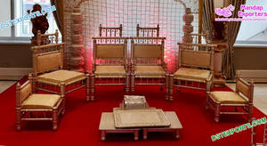 Meubles de mariage en argent argenté argenté, 4 pièces, Sofa italien blanc, avec chaises, nouveau design - Product Image 2