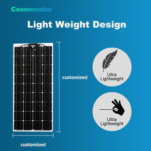 Cosmoxstar Customized 300W 200W 100W 50W ETFE Flexible <b>Solar</b> <b>Panels</b> Lightweight Bendable for RVs and Boats - Product Image 3