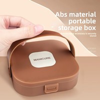 Ensemble de coupe-ongles portable haut de gamme anti-éclaboussures avec des outils complets de soin des ongles à domicile et des accessoires d'art des ongles