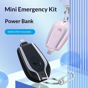 Cargador Portátil Mini Inteligente Personalizado para Llavero con Pantalla, Batería de <span class=keywords><strong>Li</strong></span>-Polímero de 1000mAh, Carga Rápida Tipo-C, Promocional para iPhone, de Emergencia - Product Image 3