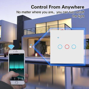 Interrupteur tactile intelligent Wi-Fi en verre trempé, contrôle par un seul fil, application Tuya Smart Life, commande vocale Yandex Alice Google Assistant - Product Image 4