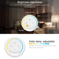 Miboxer fut036sa kits de contrôleur led couleur unique rond 2.4g s1 sunrise rf contrôle de gradation à distance DC12-24V 12A PWM gradateur 12V