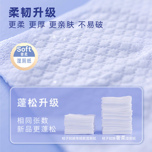 <b>Orange</b> Girl Wet Toilet <b>Paper</b> 200mmx150mm 80 Sheets Luxury Soft Skin Care Adult Use - Product Image 3