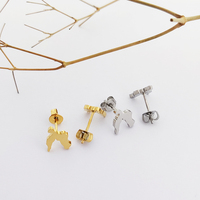 18K Plaqué Or Mini Croate Carte Pendentif Boucles D'oreilles Hip Hop Rappeur Boucles D'oreilles Bijoux Pour Femmes Hommes Croatie Cadeaux