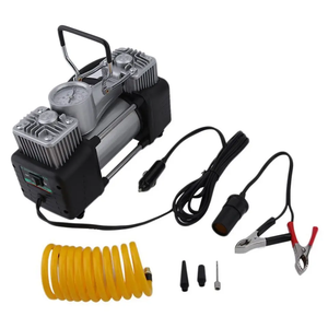Heavy Duty 12V <strong>Car</strong> Tyre Portable Air Pump Double Cylinder Tyre Inflator Air <strong>Blower</strong> for <strong>Car</strong> Tire Pump Auto Air Inflator - Product Image 1