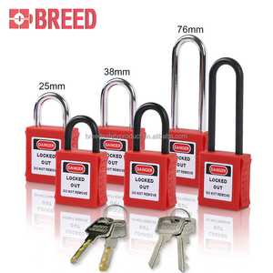 76mm dài còng dưới Ổ khóa an toàn bị cô lập Nylon Khóa cơ thể và dài thép còng cho an ninh công nghiệp biểu tượng tùy chỉnh có sẵn - Product Image 3