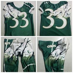 Uniforme de fútbol americano para hombres, superventas, conjunto de sarga transpirable con características impresas, uniformes de aparejos para jóvenes al por mayor, 2021 - Product Image 2