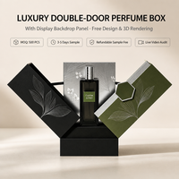 Boîte cadeau de parfum créative personnalisée, design à ouverture latérale, emballage rigide en papier de luxe avec logo estampé à chaud pour les parfums