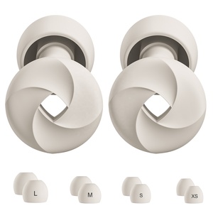 Custom Logo Reusable Sleep Earplug Noise Reduction Hearing Protection Soundproof Quiet Silicone Ear <b>Plugs</b> for Sleep - Product Image 2