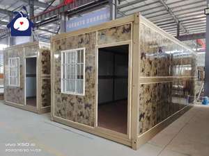 Structure extérieure de maison de conteneur pliante de luxe de 20 pieds 40 pieds en acier et panneau sandwich construction rapide appartement préfabriqué - Product Image 2