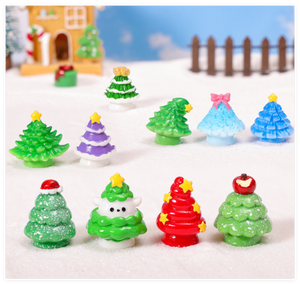 2026 regalos creativos de Navidad invierno nieve Artificial StarTree <span class=keywords><strong>3D</strong></span> figuritas en miniatura jardín paisaje adornos resina - Product Image 4