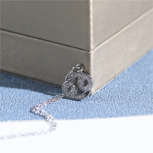 925 sterling silver <span class=keywords><strong>segno</strong></span> <span class=keywords><strong>zodiacale</strong></span> <span class=keywords><strong>collana</strong></span> dei monili <span class=keywords><strong>segno</strong></span> <span class=keywords><strong>zodiacale</strong></span> collane - Product Image 2