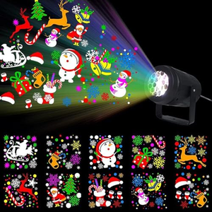 Proyector de Luz Navideño para Interiores y Exteriores, Luces LED de Copos de Nieve para Decoración Navideña - Product Image 4