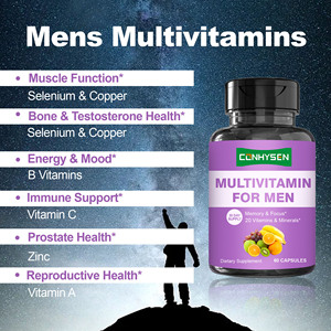 Cápsulas Multivitamínicas para Hombre <span class=keywords><strong>de</strong></span> Marca Privada OEM, Suplemento <span class=keywords><strong>de</strong></span> Vitaminas y Magnesio, Apoyo para la Salud <span class=keywords><strong>de</strong></span> la Próstata, Ayuda para el Crecimiento Muscular - Product Image 3