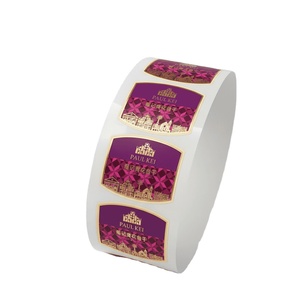 Self-adhesive <b>waterproof</b> printed stickers clear high-resolution <b>labels</b> suitable for food and beverages durable - Product Image 1