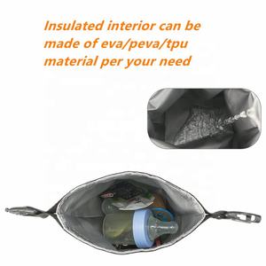 Sac Isotherme Personnalisable Écologique et Tendance, Résistant à l'Eau, Grande Capacité, pour Petits Snacks, Pique-nique, Repas, avec Compartiment Glacière et Rangement Alimentaire - Product Image 6