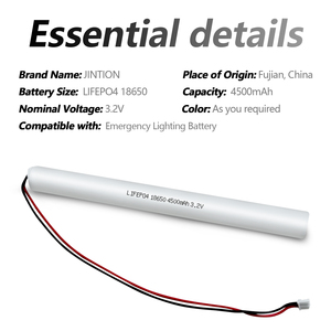 Batería de Repuesto JINTION LiFePO4 de 3.2V 4500mAh para Iluminación de Emergencia, Compatible con Luxbox 14-12-0005, 3 Celdas - Product Image 4
