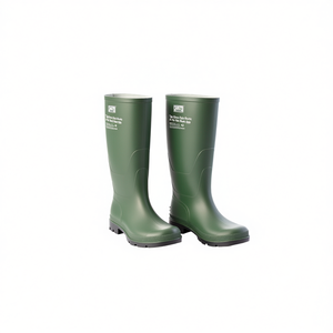 Bottes de pluie vertes Ttake, taille 42, hauteur genou, avec semelle noire - Product Image 2