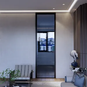 BKX CIANDRE优质窄框摇摆玻璃门家用/酒店钢化磨砂玻璃门