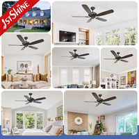 Ventilateur de plafond intelligent 1stshine 52 pouces, classique, simple, avec commande vocale, durable, de qualité, écologique