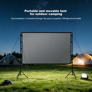 Topleo Foldable Tripod Projector <b>Screen</b> and <b>Stand</b> Floor Rising Outdoor Inflatable Anti Light MK09 Floor 5-Minute Tool-Free Se - Product Image 6