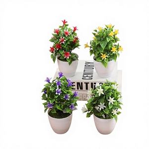Macetas de Flores Artificiales de Plástico ZAA, Decoración para el Hogar, Ecológicas, Duraderas, Premium, Tamaño Mediano, Paquete para el Día del Padre CZ-7015 - Product Image 1