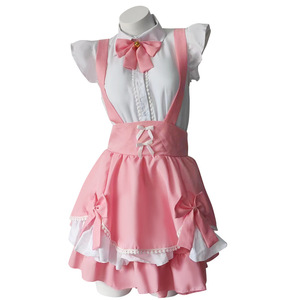 <span class=keywords><strong>Dulce</strong></span> Rosa Lolita vestido mucama Cosplay disfraces Lolita conejito juego <span class=keywords><strong>de</strong></span> rol uniforme <span class=keywords><strong>de</strong></span> Halloween - Product Image 5