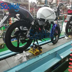 Slat Rantai Konveyor Otomatis, Jalur Perakitan Sepeda Motor Pangeran untuk Produksi Kapal Pesiar
