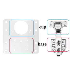 <span class=keywords><strong>Kit</strong></span> de réparation de charnières de meubles de haute qualité pour fournisseurs, plaque de réparation de charnière de placard avec 6 supports de montage - Product Image 4