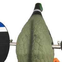 Leurre de chasse électrique 3D pour sports de plein air, canard mallard en plastique avec ailes rotatives électriques