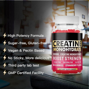 Gummies de créatine sans sucre à action rapide, complément pré-entraînement naturel <span class=keywords><strong>pour</strong></span> la récupération musculaire et l'immunité – Produit phare de notre usine professionnelle - Product Image 3