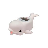 Termometer Mandi Digital Bentuk Lumba-lumba Lucu, Tahan Air, Layar LCD, Baterai, Mainan Bentuk Hewan Modis, Terbuat dari Plastik