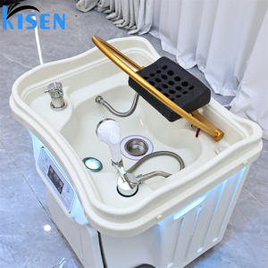 किसेन पेशेवर सिर स्पा शैम्पू उपकरण पोर्टेबल सिर बेसिन के साथ पानी चिकित्सा फिजियोथेरेपी उपकरण लंबे शैम्पू - Product Image 5