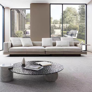 Design minimaliste moderne, canapé de salon en <span class=keywords><strong>cuir</strong></span> blanc, canapé sectionnel en <span class=keywords><strong>cuir</strong></span> blanc en forme de L - Product Image 4