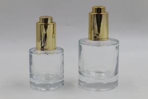 Botella con hombros, alta transparencia, fondo grueso, botellas cuentagotas de prensa de vidrio para tóner, loción, esencia, piel, <span class=keywords><strong>Cae</strong></span>, líquidos - Product Image 5