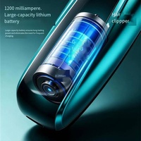 Tondeuse à cheveux professionnelle rechargeable pour barbier, avec écran LED, sans fil, machine de toilettage
