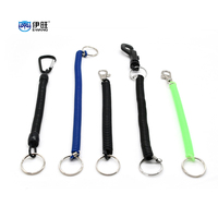 Ewang Ressorts Hélicoïdaux Porte-clés Bobine Cordon Porte-clés Lanière pour Portefeuille