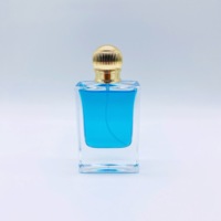 Flacon de parfum carré transparent en verre, 30 ml, 50 ml, à fond épais, avec pulvérisateur, style moyen-oriental