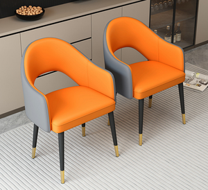 New model dining chair - Home-style <b>backrest</b> luxurious and premium high-end hotel restaurant chair negotiation chair - Product Image 6