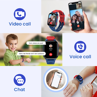 LAGENIO Nuevo Reloj Inteligente para Niños K9 con Tarjeta SIM, Pantalla de 1.78 Pulgadas, GPS+WIFI+LBS, Videollamada, SOS, CE