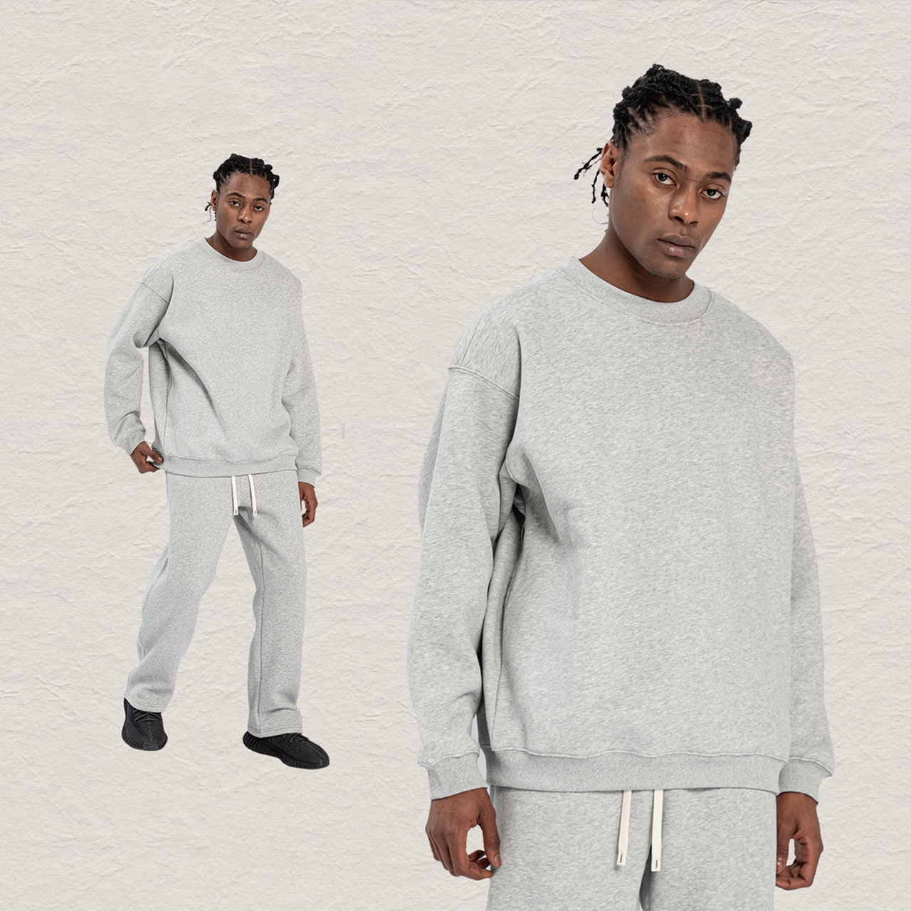 Flower Gray sweatshirt