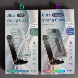 Chất lượng hàng đầu <span class=keywords><strong>usg</strong></span> siêu mạnh kính cho iPhone 15 bảo vệ màn hình HD bảo vệ màn hình dễ dàng công cụ cài đặt cho Iphone 17 - Product Image 1