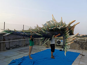 โมเดลมังกรอามัตสึพีวีซีเป่าลมแบบกำหนดเอง ของเล่นนักล่าสัตว์ประหลาด สำหรับตกแต่งงานปาร์ตี้และของสะสมสำหรับแฟนๆ - Product Image 5