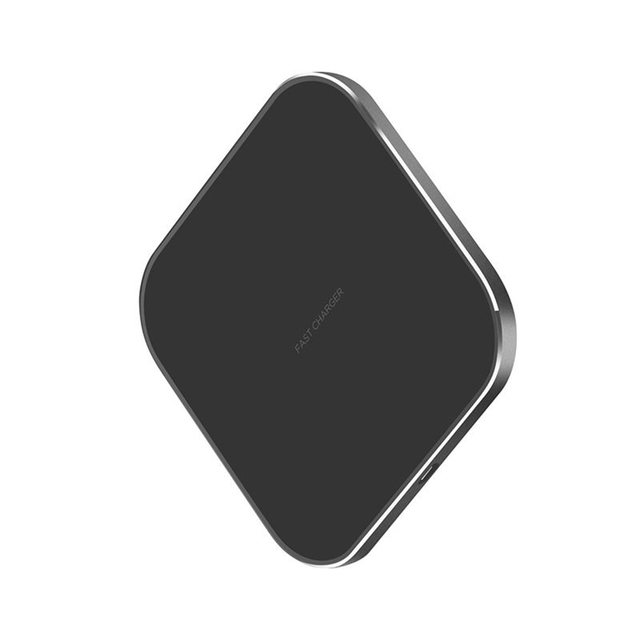 15w Oem Wireless Charger Pad Mini Portable Square Mobile Wireless Charger with LED