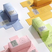 Boîte d'emballage cosmétique et de parfum haut de gamme en carton, sur mesure, à double insertion, avec fond à clipser, impression de logo personnalisée, offset