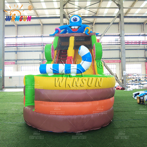 WINSUN al aire libre grande niños monstruo tobogán inflable tobogán seco - Product Image 5
