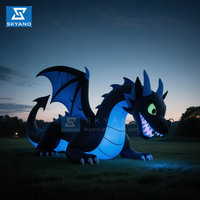 Sculpture géante de dragon gonflable Publicité commerciale Décoration Accessoires de scène